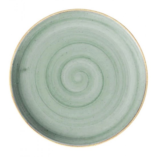 Prato Raso 27cm Cerâmica Corona Caoba Azul